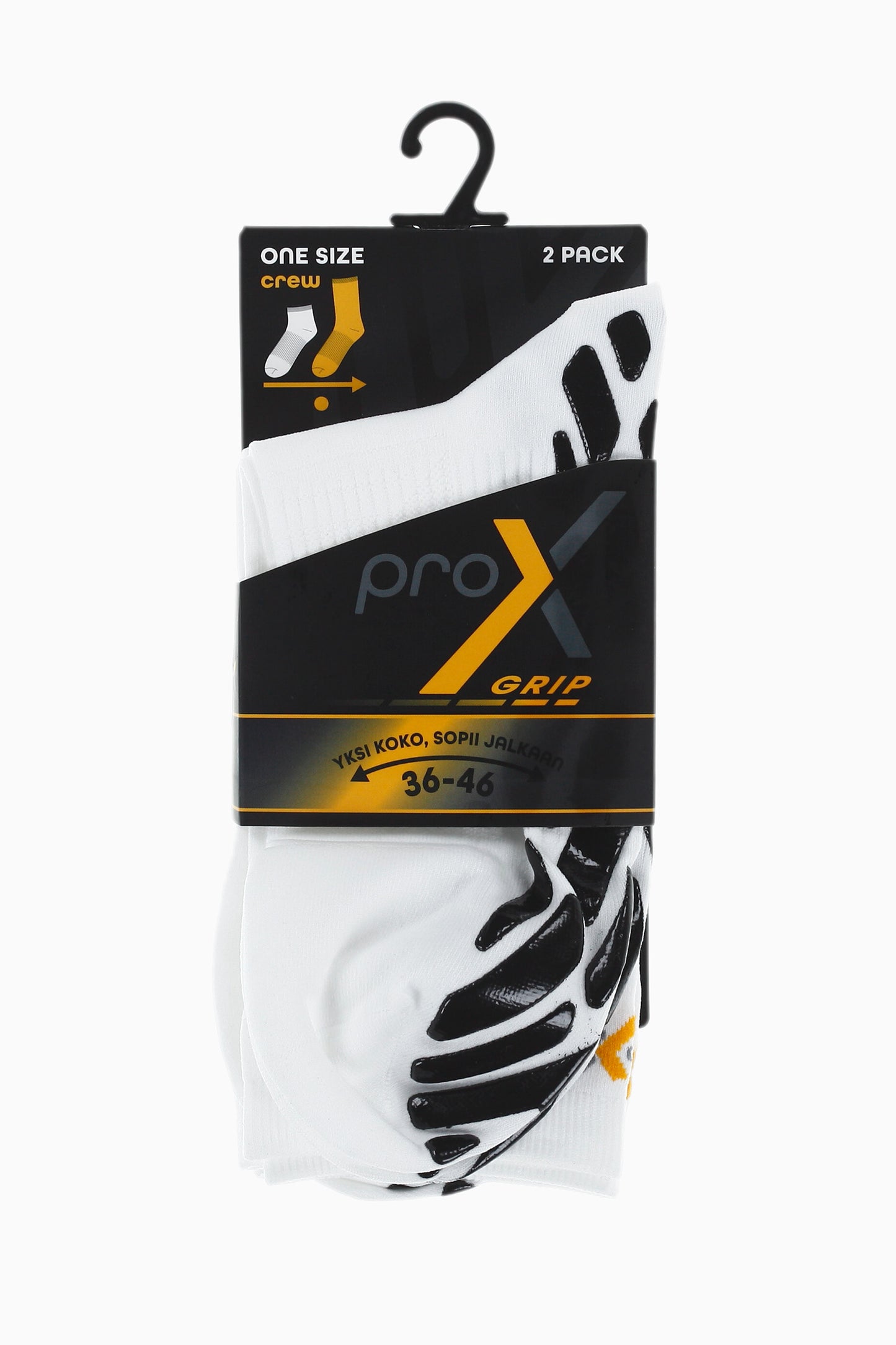 Pro-X Grip High-Cut Socks — 2 Pack